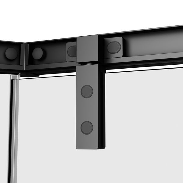 Душова огорожа Gem 5-corner Pivot 90x90 см, без піддона, чорний матовий профіль AM.PM Gem W90UG-405-9090-BT W90UG-405-9090-BT фото