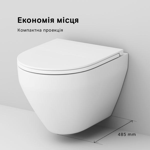 Унітаз підвісний FlashClean AM.PM Spirit 2.0 C701700WH C701700WH фото