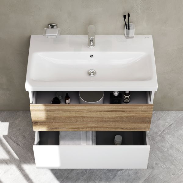 Тумба з раковиною підвісна, 75 см, 2 ящики AM.PM Gem S M91-FHX0752-WC0752WF38 M91-FHX0752-WC0752WF38 фото