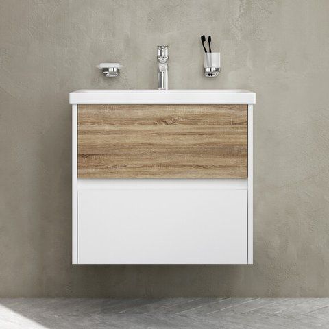 Тумба з раковиною підвісна, 60 см, 2 ящики AM.PM Gem S M91-FHX0602-WC0602WF38 M91-FHX0602-WC0602WF38 фото