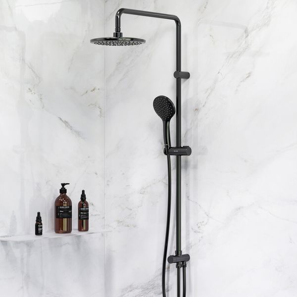Душова система AM.PM Gem ShowerSpot без змішувача, чорна F0790022 F0790022 фото