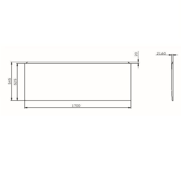 Панель фронтальна для ванни AM.PM X-Joy 170x70 см W72UA-170-070W-P1 W72UA-170-070W-P1 фото