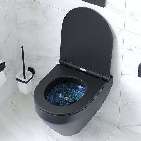 Унітаз підвісний FlashClean AM.PM Spirit 2.0 із сидінням мікроліфт, чорний матовий C701700MBSC C701700MBSC фото