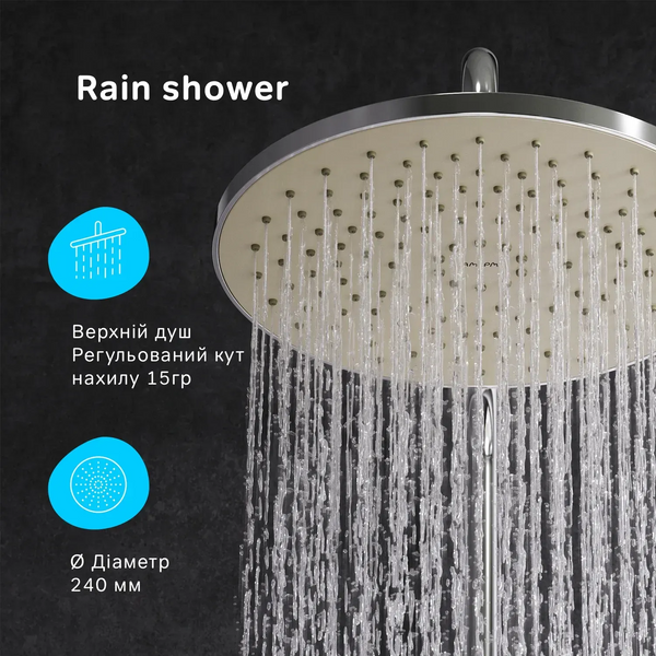Душова система AM.PM Like ShowerSpot з термостатом F0780500 F0780500 фото