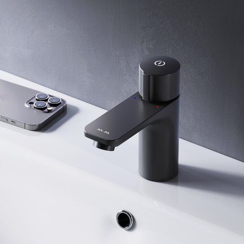 Змішувач для умивальника AM.PM X-Joy TouchReel, чорний F85A02522 F85A02522 фото