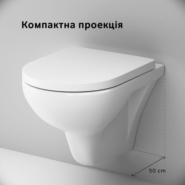Унітаз підвісний FlashClean AM.PM Hit із сидінням мікроліфт CTA1700SC CTA1700SC фото