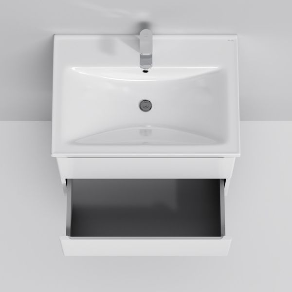 Тумба з раковиною підвісна, 65 см, 2 ящики AM.PM X-Joy M85-FHX0652-WC0652WG38 M85-FHX0652-WC0652WG38 фото
