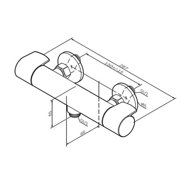 Змішувач для душу AM.PM X-Joy F85A40000 F85A40000 фото