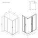 Душова огорожа Gem Square Slide 120x90 см, прозоре скло, чорний матовий профіль AM.PM Gem W90UG-403-120290-BT W90UG-403-120290-BT фото 8