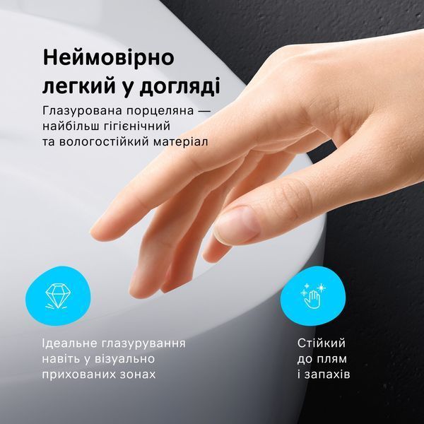 Унітаз підвісний 54 см AquaSpin AM.PM Func із сидінням мікроліфт, білий CFA1903SC CFA1903SC фото