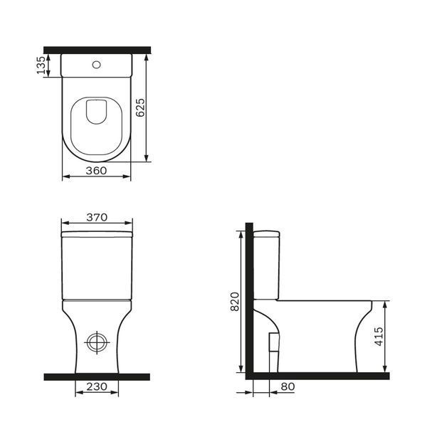 Унітаз-компакт Rimless AquaSpin AM.PM X-Joy із сидінням Soft Close, дюропласт CXA8602SC CXA8602SC фото
