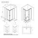 Душова огорожа X-Joy Square Slide 100x80 см, прозоре скло, чорний профіль AM.PM X-Joy W94G-403-10080-BT W94G-403-10080-BT фото 9
